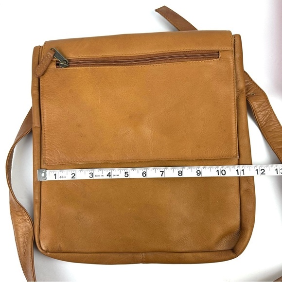 Clava American Messenger Bag Vintage British Tan Handbag Purse Unisex - Picture 8 of 10
